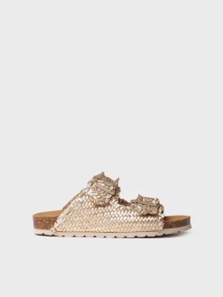 Toni Pons GUAM-TE - Women's BIO buckled sandal GOLDEN Clearance