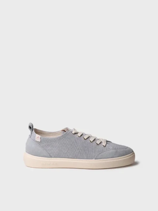 Toni Pons IBAR - Women's cotton trainer shoe with laces SKY BLUE Fashion
