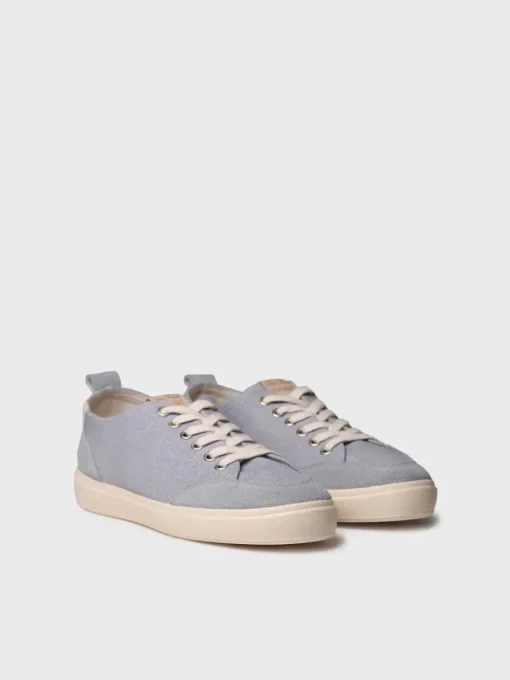 Toni Pons IBAR - Women's cotton trainer shoe with laces SKY BLUE Fashion