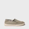 Toni Pons ILARI - Men's closed shoe in cotton with side elastics KHAKI Fashion