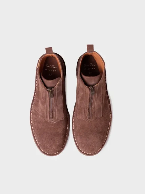 Toni Pons INDIA-SY - Women's Ankle boot in Suede BROWN Clearance