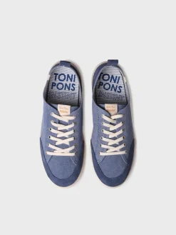 Toni Pons IRON - Men's cotton athletic shoe with laces NAVY Sale