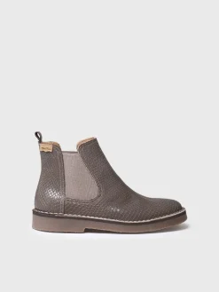 Toni Pons ISA-CC - Women's snake-effect leather boot in leather BROWN Outlet
