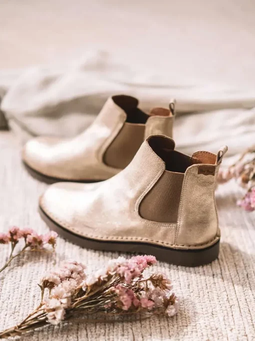 Toni Pons ISA-PL - Silver leather boot for women GOLD Outlet