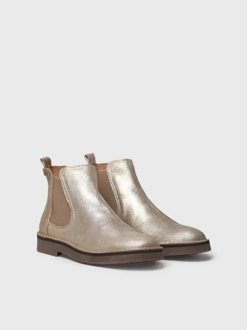 Toni Pons ISA-PL - Silver leather boot for women GOLD Outlet