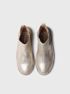 Toni Pons ISA-PL - Silver leather boot for women GOLD Outlet