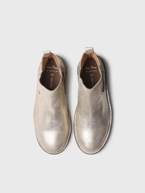 Toni Pons ISA-PL - Silver leather boot for women GOLD Outlet