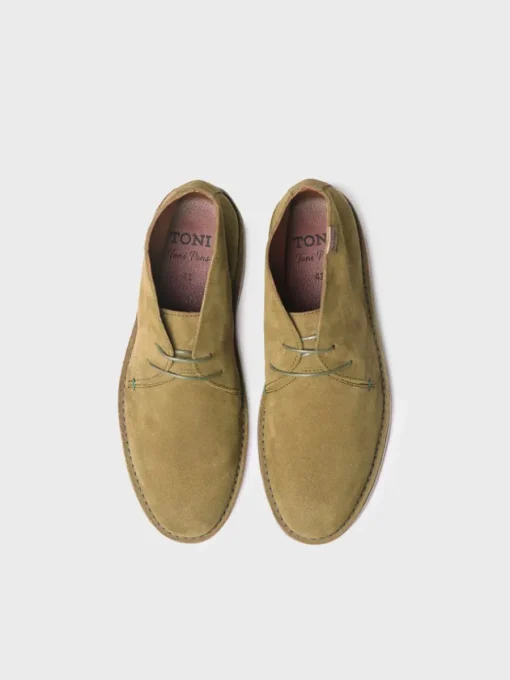 Toni Pons JACOB-SY - Men's Suede Ankle boot GREEN Outlet