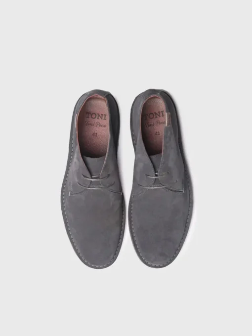 Toni Pons JACOB-SY - Men's Suede Ankle boot GRAY Outlet