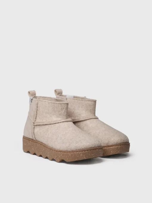 Toni Pons JIANA-FR - Women's high-top slipper in recycled felt BROWN Sale