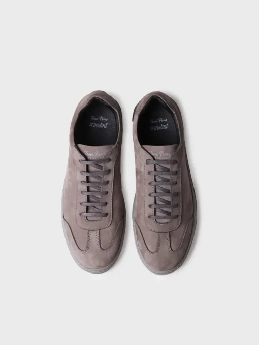 Toni Pons JORDI - Men's lace-up nubuck leather shoes GRAY Online