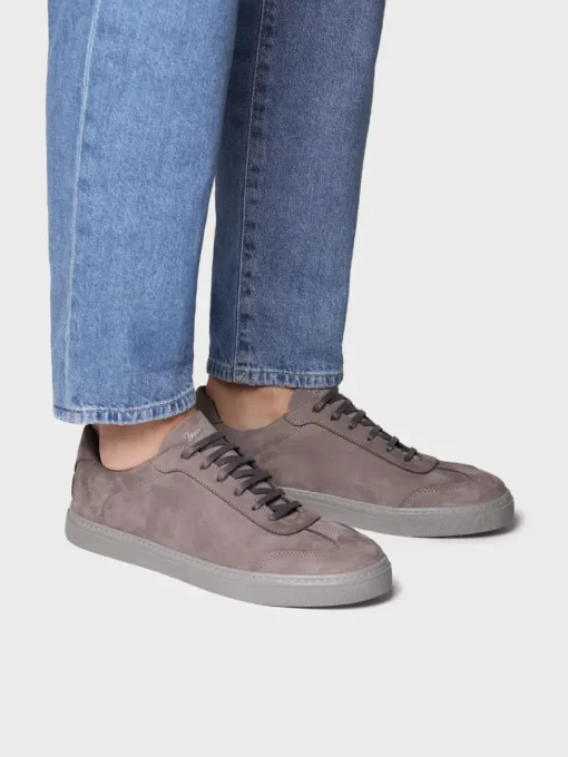 Toni Pons JORDI - Men's lace-up nubuck leather shoes GRAY Online