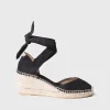Toni Pons JULIA - Wedge espadrilles with ribbons BLACK Fashion