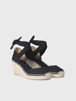 Toni Pons JULIA - Wedge espadrilles with ribbons BLACK Fashion