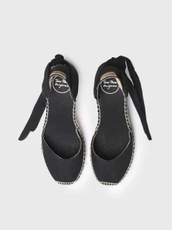 Toni Pons JULIA - Wedge espadrilles with ribbons BLACK Fashion