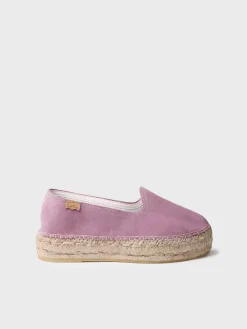Toni Pons KEIRA - Closed espadrille for women in suede with jute sole LAVENDER New