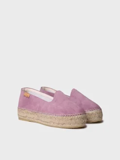 Toni Pons KEIRA - Closed espadrille for women in suede with jute sole LAVENDER New