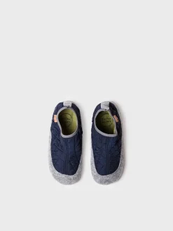 Toni Pons LIOR-UM - Children's Slippers in felt and Padded fabric BLUE Fashion