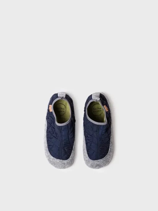 Toni Pons LIOR-UM - Children's Slippers in felt and Padded fabric BLUE Fashion