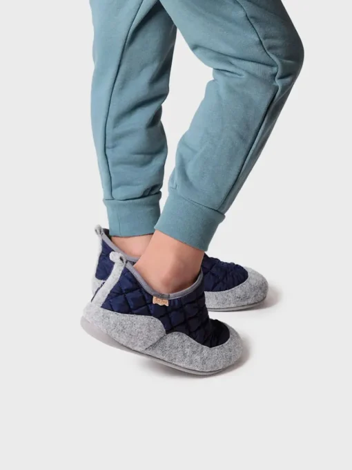Toni Pons LIOR-UM - Children's Slippers in felt and Padded fabric BLUE Fashion
