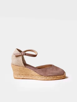 Toni Pons LLORET-5 - Women's closed leather espadrilles TAUPE Discount