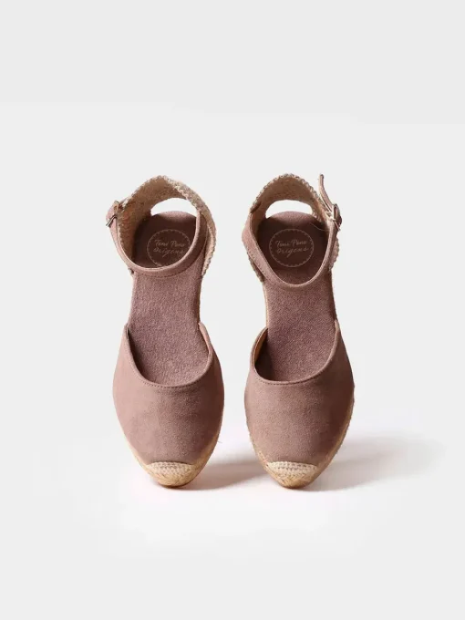 Toni Pons LLORET-5 - Women's closed leather espadrilles TAUPE Discount