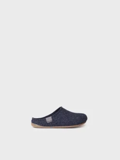 Toni Pons LOGAN-FR - Recycled felt slippers for children BLUE Clearance