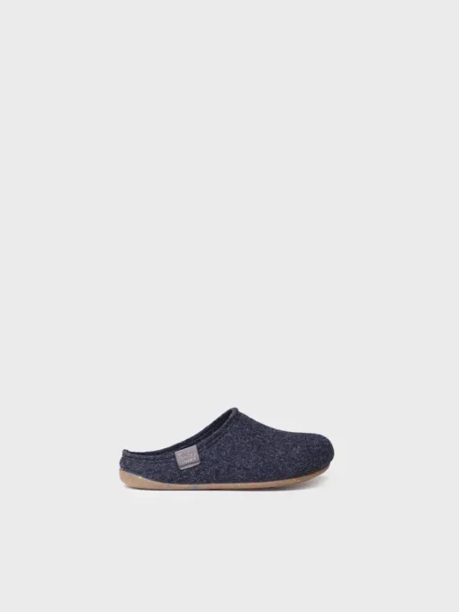 Toni Pons LOGAN-FR - Recycled felt slippers for children BLUE Clearance