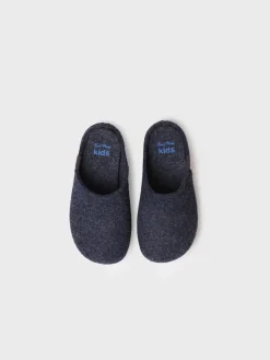 Toni Pons LOGAN-FR - Recycled felt slippers for children BLUE Clearance
