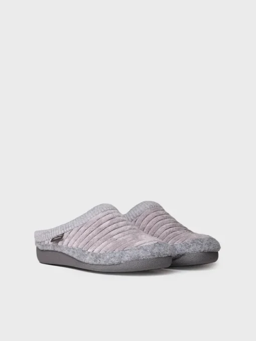 Toni Pons MALU-OD - Women's clog-style slipper in felt and synthetic fur WHITE Fashion