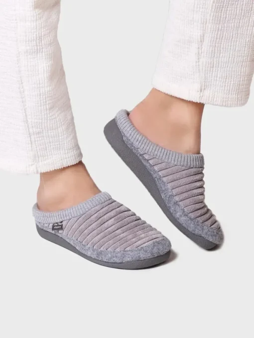 Toni Pons MALU-OD - Women's clog-style slipper in felt and synthetic fur WHITE Fashion