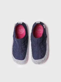 Toni Pons MARE-UM - Women's slippers in felt and padded fabric BLUE New