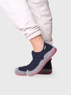 Toni Pons MARE-UM - Women's slippers in felt and padded fabric BLUE New