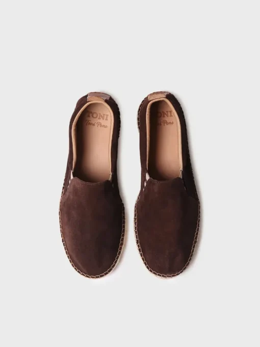Toni Pons MARTI - Split leather espadrilles for men BROWN Best