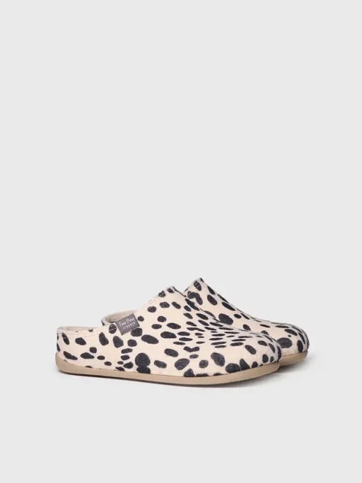 Toni Pons MAUI-NM - felt clog-type slipper for women with polka dots MULTI Fashion