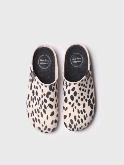 Toni Pons MAUI-NM - felt clog-type slipper for women with polka dots MULTI Fashion