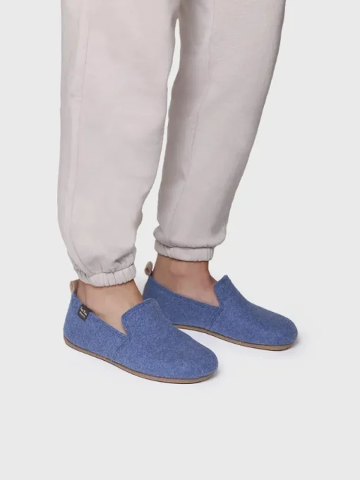 Toni Pons MELVA-FR - Women's slipper in recycled felt BLUE Hot