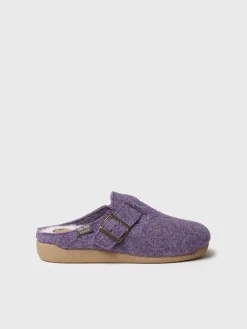 Toni Pons MIMA-FP - Women's clog-style slipper with buckle PURPLE Clearance