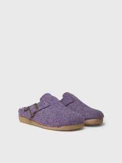 Toni Pons MIMA-FP - Women's clog-style slipper with buckle PURPLE Clearance