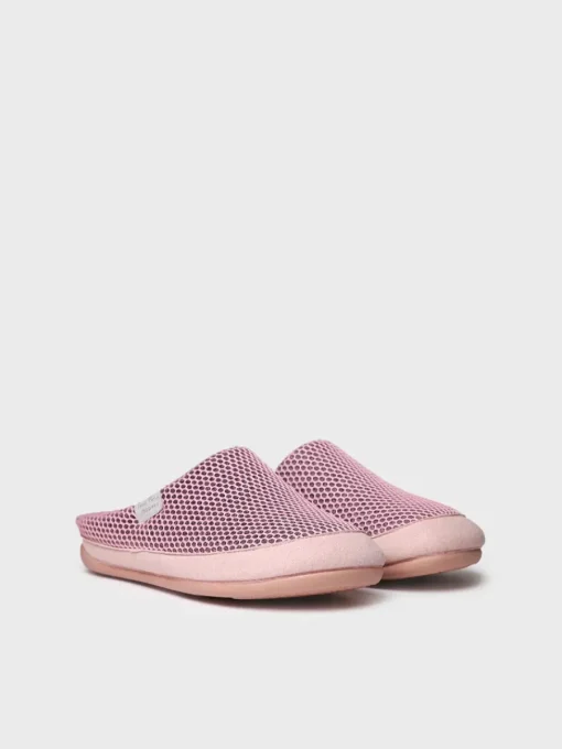 Toni Pons MINA-GC - Women's clog-type house slipper in mesh-like fabric PINK Hot