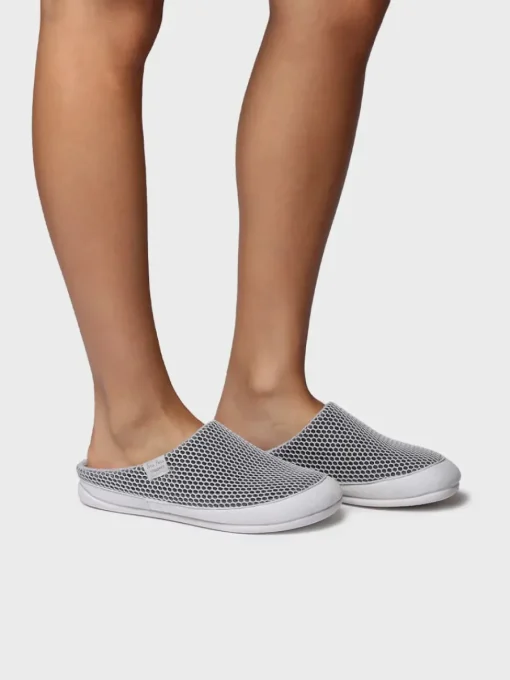 Toni Pons MINA-GC - Women's clog-type house slipper in mesh-like fabric STONE Best