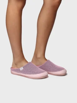 Toni Pons MINA-GC - Women's clog-type house slipper in mesh-like fabric PINK Hot