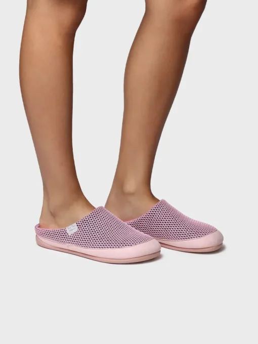 Toni Pons MINA-GC - Women's clog-type house slipper in mesh-like fabric PINK Hot