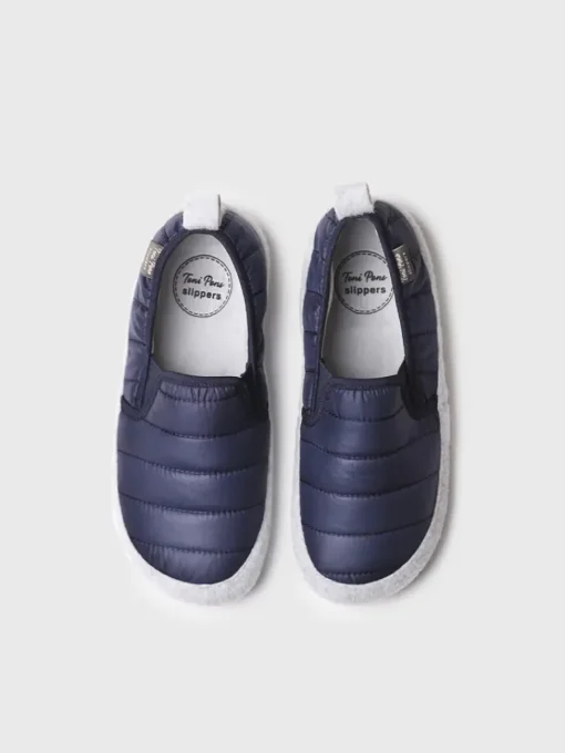 Toni Pons MINSK-TK - Women's navy padded fabric slipper BLUE Discount