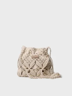 Toni Pons MIREIA - Macramé bucket bag WHITE Outlet