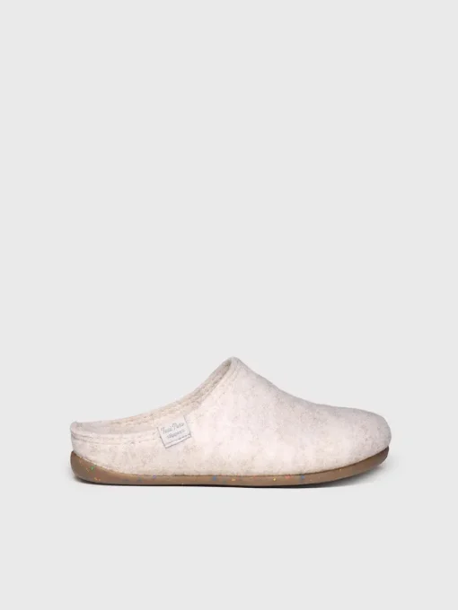 Toni Pons MONA-FR - Women's clog-style shoe made from recycled felt WHITE Hot