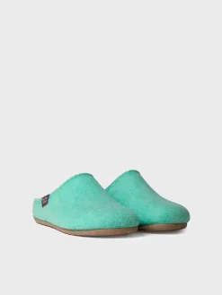 Toni Pons MONA-FR - Women's clog-style shoe made from recycled felt GREEN Sale