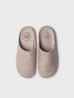Toni Pons MONA-FR - Women's clog-style shoe made from recycled felt BROWN Best