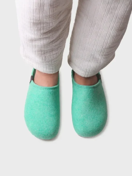 Toni Pons MONA-FR - Women's clog-style shoe made from recycled felt GREEN Sale