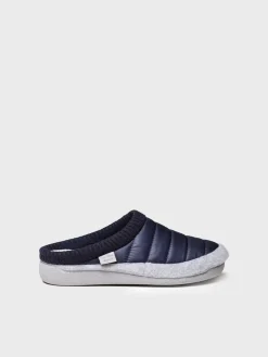 Toni Pons MORA-TK - Women's clog-style slipper in padded fabric and felt BLUE Outlet